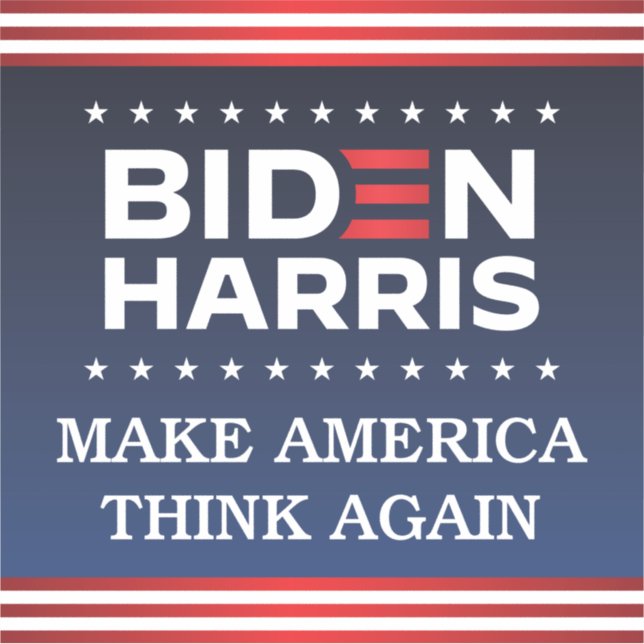 Biden Harris 2020 macht Amerika wieder zum Nachden Aufkleber (Vorderseite)