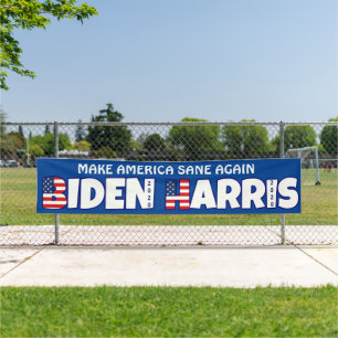Biden Harris 2020 MAKE AMERICA SANE WIEDER Banner