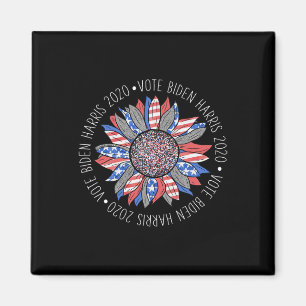 Biden Harris 2020 Niedlich Red White Blue Sunflowe Magnet