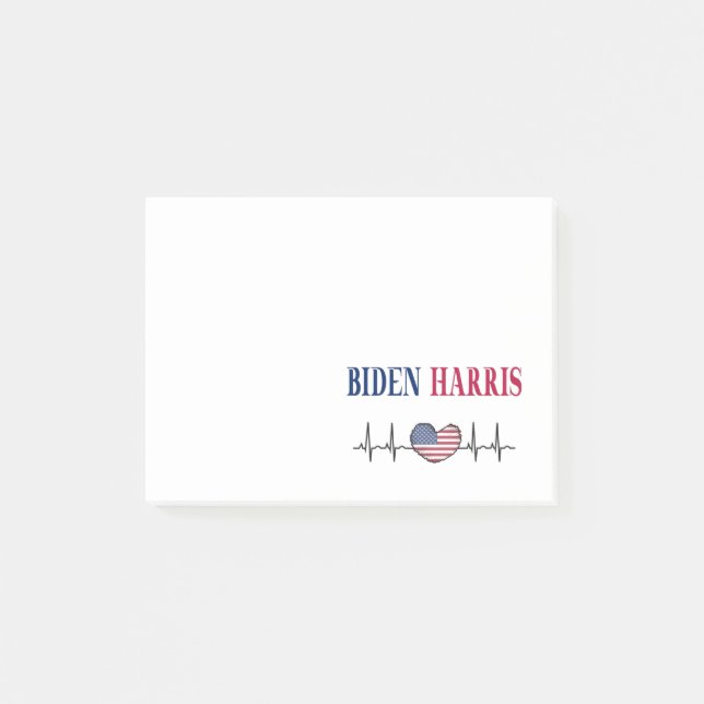 Biden Harris 2020 Post-it Klebezettel (Vorderseite)