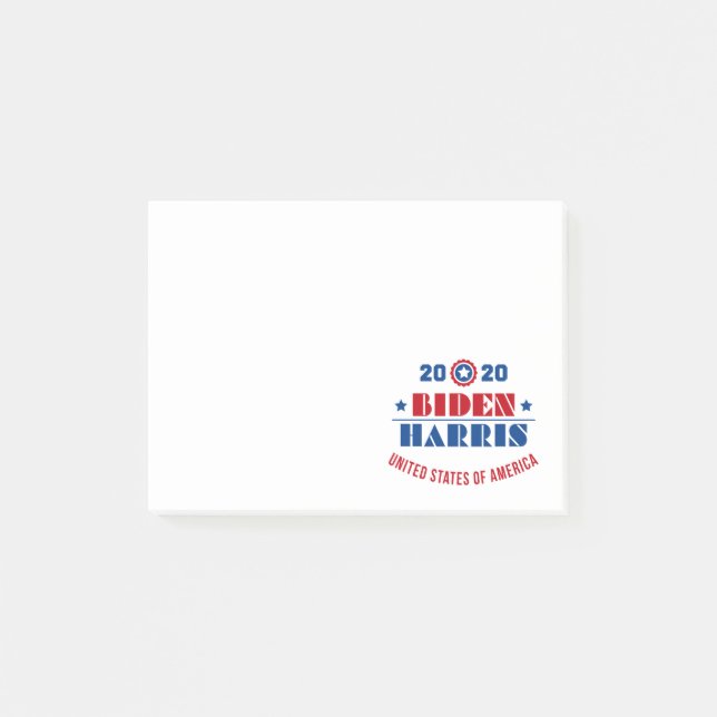 Biden Harris 2020 Post-it Klebezettel (Vorderseite)