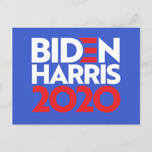BIDEN HARRIS 2020 POSTKARTE (Vorderseite)