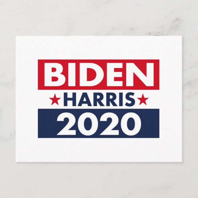 BIDEN HARRIS 2020 POSTKARTE (Vorderseite)