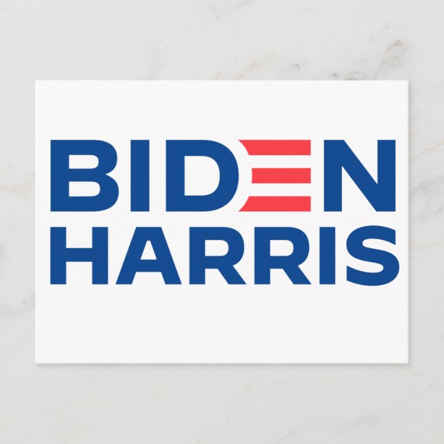 Biden Harris 2020 Präsident Postkarte (Vorderseite)