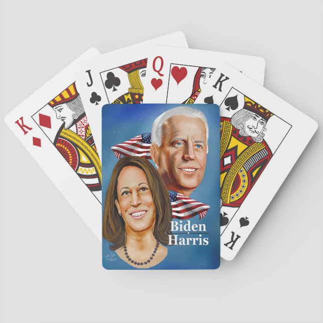 Biden Harris 2020 Präsidentschaftsspiele Spielkarten (Rückseite)