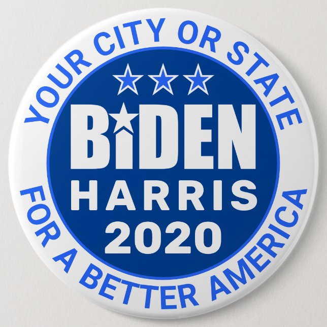 Biden Harris 2020 Präsidentschaftswahl Politisch Button (Vorderseite)