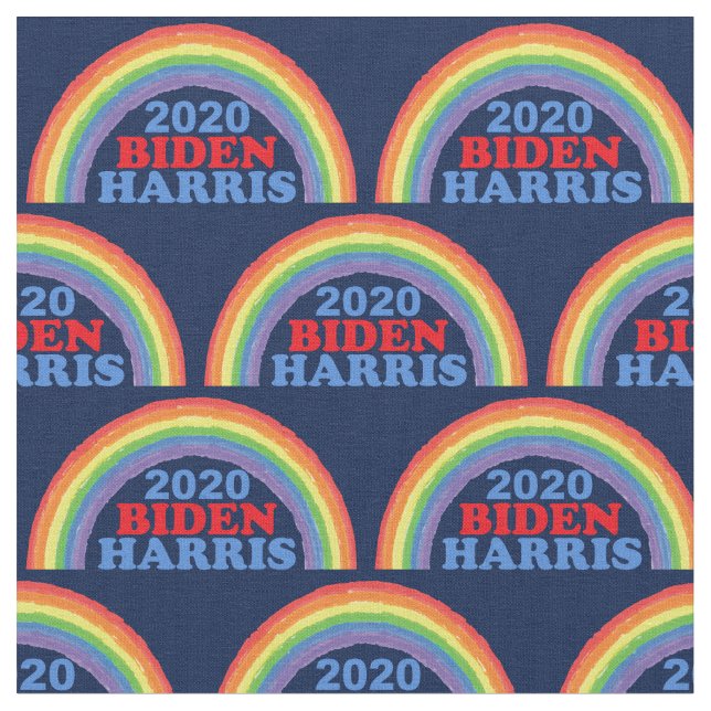 Biden Harris 2020 Rainbow Stoff (Nahaufnahme)