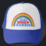 Biden Harris 2020 Rainbow Truckerkappe<br><div class="desc">Wählen Sie Joe Biden Kamala Harris 2020. Niedlicher politischer Regenbogen für die demokratischen Entscheidungen für Präsident und Vizepräsident bei den Wahlen 2020.</div>