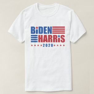 Biden/Harris 2020 Red White Blue Stars Streifen T-Shirt