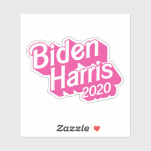 Biden Harris 2020 Rosa Aufkleber