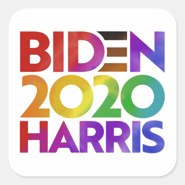 Biden Harris 2020 Square Stickers (Vorderseite)