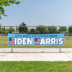 Biden Harris 2020 Staaten wieder vereint Banner