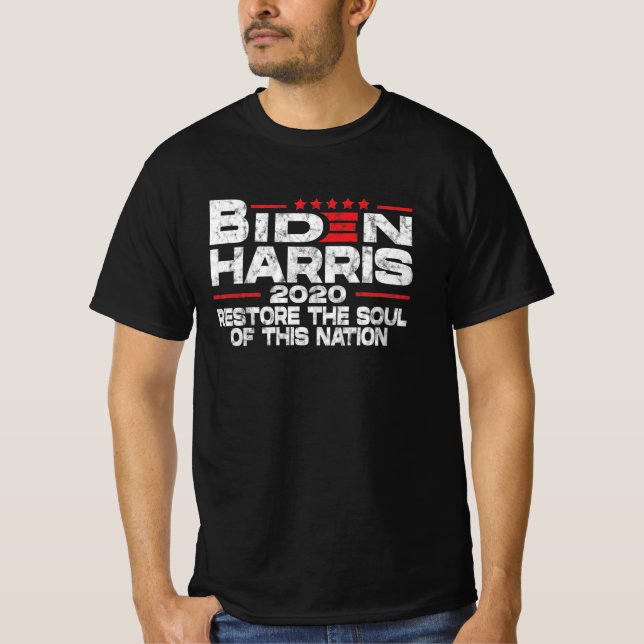 Biden Harris 2020 stellt das Soul dieser Nation wi T-Shirt (Vorderseite)