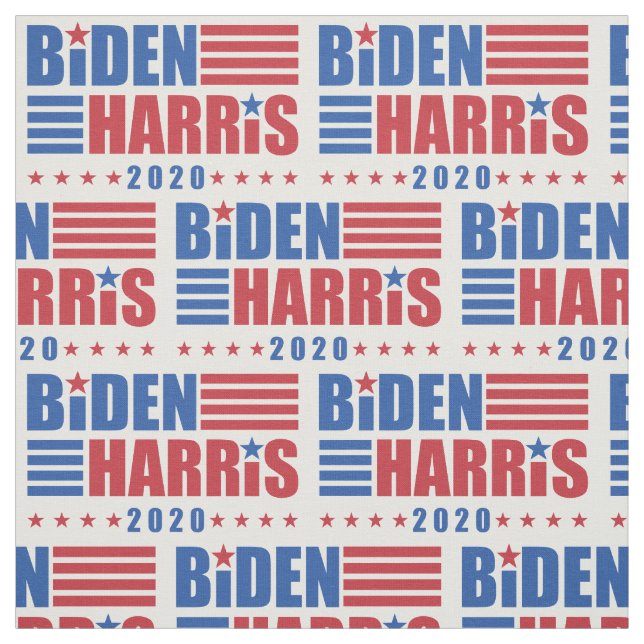 Biden/Harris 2020 Treppenmuster Stoff (Muster)