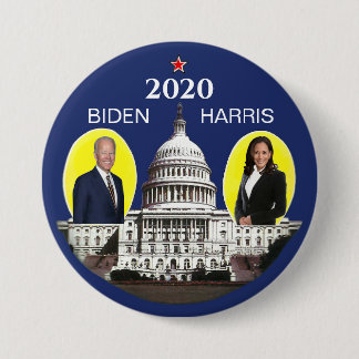 Biden Harris 2020 U.S. Hauptstadt Button