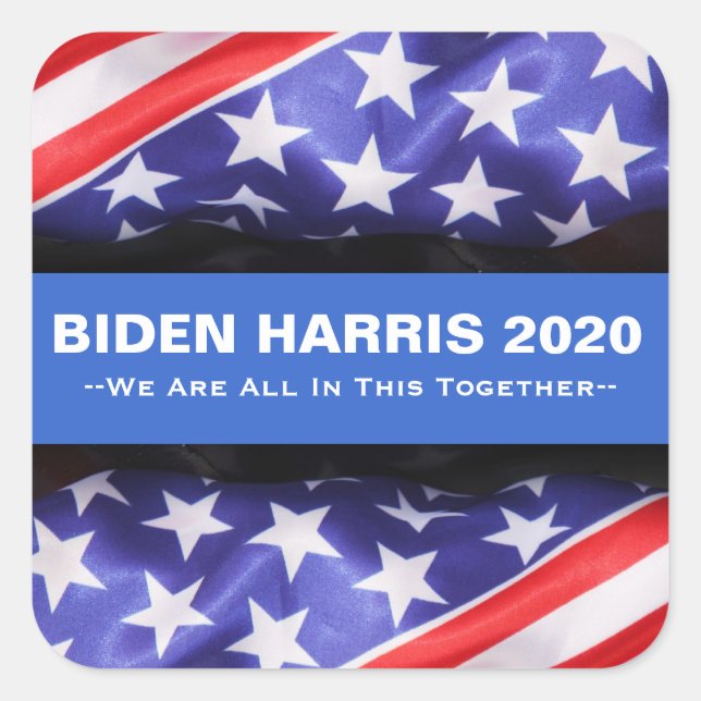 BIDEN HARRIS 2020 USA Flag Campaign Stickers (Vorderseite)