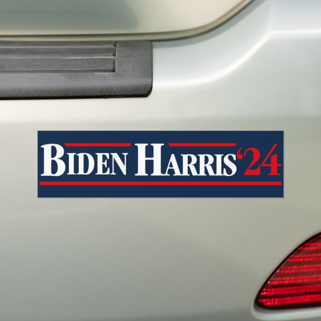 Biden Harris 2024 80's Style Vintag Autoaufkleber (Auf Auto)