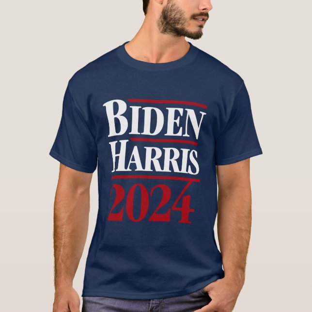 Biden Harris 2024 80's Style Vintag T-Shirt (Vorderseite)