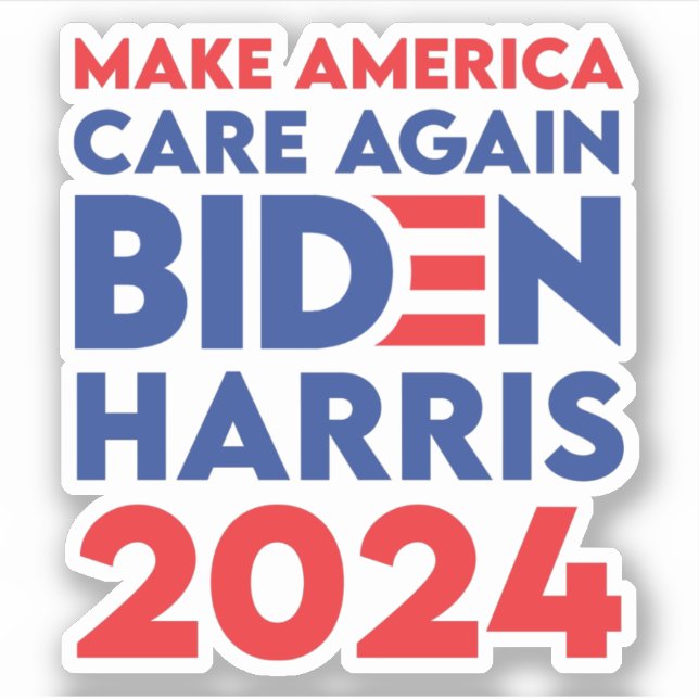 Biden / Harris - 2024 - Amerika wieder wichtig mac Aufkleber (Vorderseite)