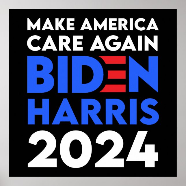 Biden / Harris - 2024 - Amerika wieder wichtig mac Poster (Vorne)