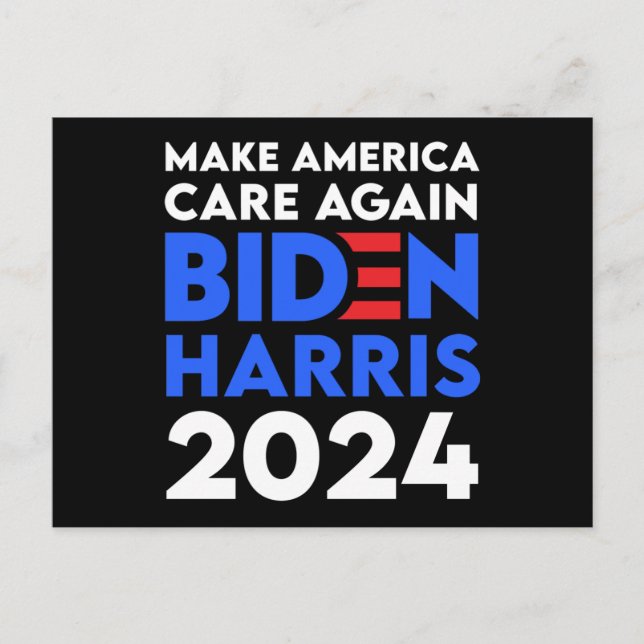 Biden / Harris - 2024 - Amerika wieder wichtig mac Postkarte (Vorderseite)