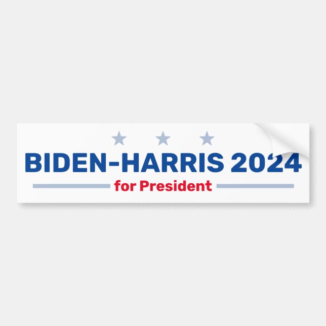 Biden-Harris 2024 Autoaufkleber (Vorne)