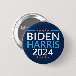 Biden Harris 2024 für die Präsidentschaftswahl in Button