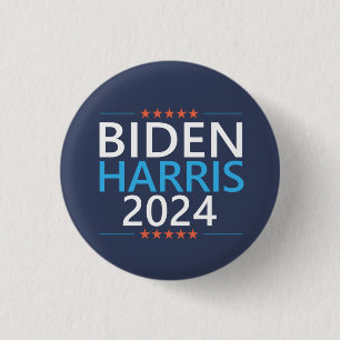 Biden Harris 2024 für die US-Präsidentschaftswah Button