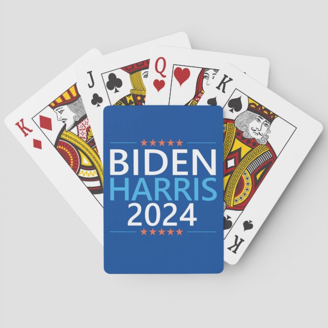 Biden Harris 2024 für die US-Präsidentschaftswahl Spielkarten (Rückseite)