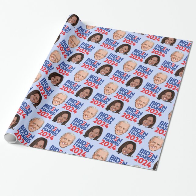 Biden Harris 2024 Geburtstag Geschenkpapier (Ungerollt)
