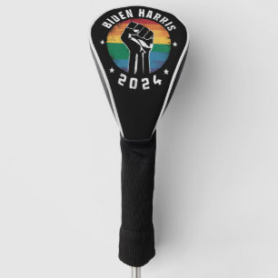 Biden Harris 2024 LGBT Rainbow Gay Pride Election Golf Headcover