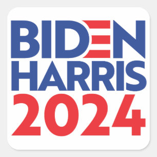 Biden Harris 2024 Quadratischer Aufkleber