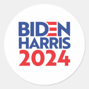 BIDEN HARRIS 2024 RUNDER AUFKLEBER