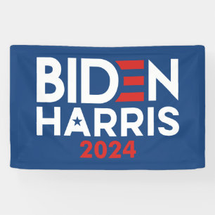 Biden Harris 2024 star - Red White Blue Banner