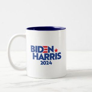BIDEN HARRIS 2024 T - Shirt Car Magnet Kaffee Tass Zweifarbige Tasse