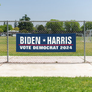 Biden Harris 2024 Wahl demokratischer Politik Banner