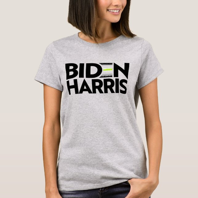 Biden Harris Agender Pride T - Shirt (Vorderseite)