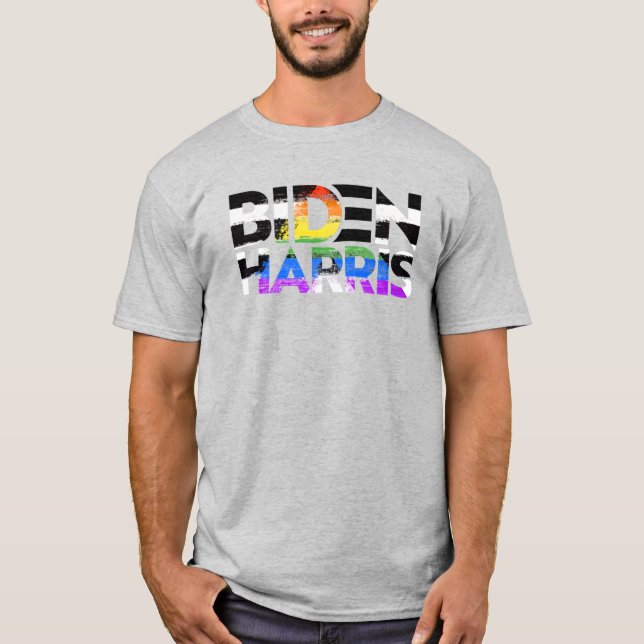 Biden Harris Ally Pride T - Shirt (Vorderseite)