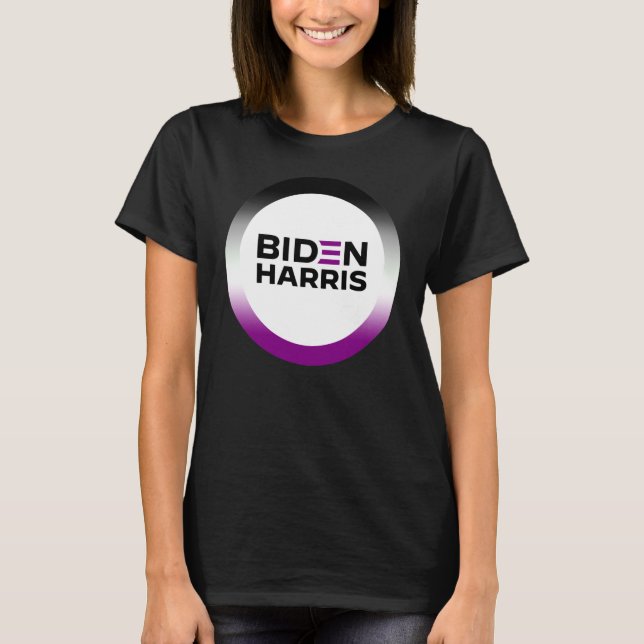 Biden Harris Asexual Pride T - Shirt (Vorderseite)