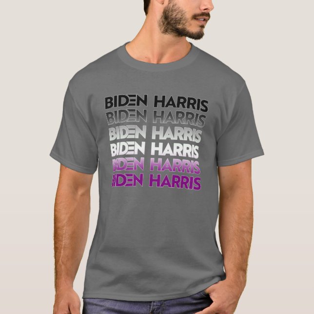 Biden Harris Asexual Pride T - Shirt (Vorderseite)