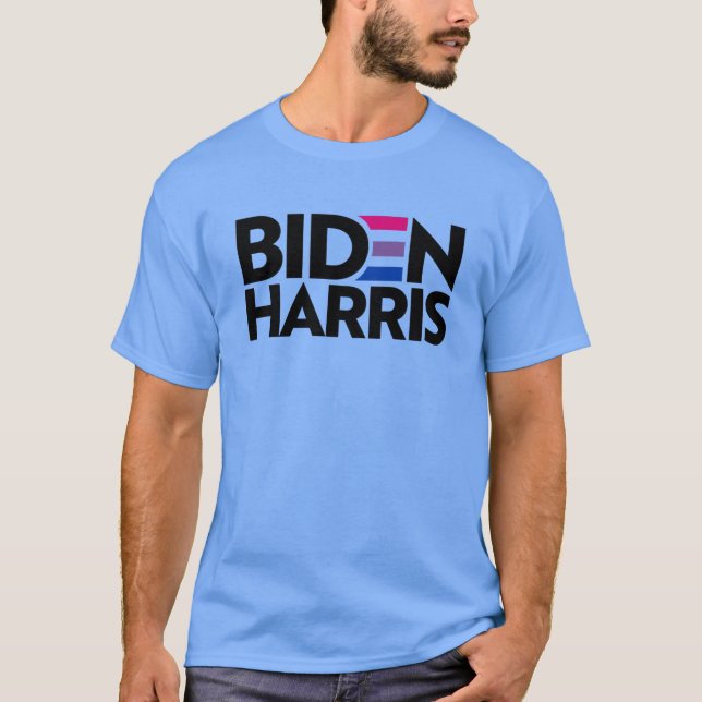 Biden Harris Bi Pride T - Shirt (Vorderseite)