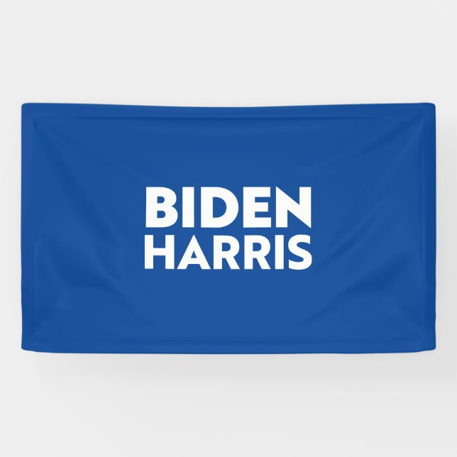 Biden Harris, blau weiß Banner (Horizontal)