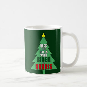 Biden Harris Christmas Tree Deck über die Hallen Kaffeetasse