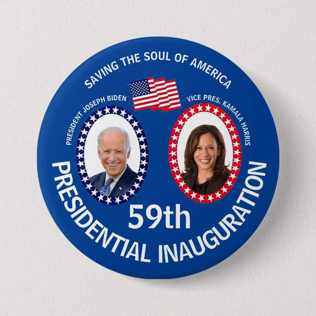 Biden-Harris-Einführung Button (Vorderseite)