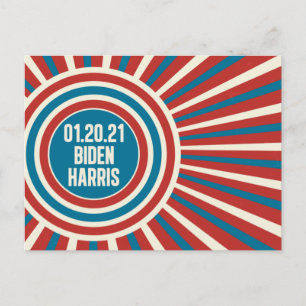 Biden Harris Einweihung Day Celebration Postkarte