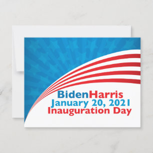 Biden Harris Einweihungstag Amerikanische Flagge Karte