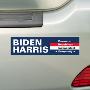 Biden Harris Election Blue White Types of Voters Autoaufkleber