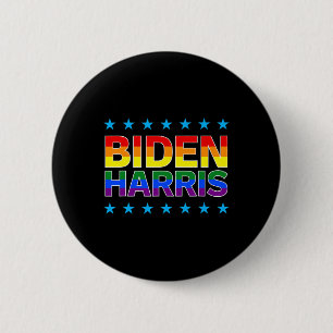 Biden Harris Gay Pride Rainbow 2020 Geschenk Button