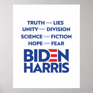 Biden Harris - Hoffnung der Wahrheitsfindung Poster