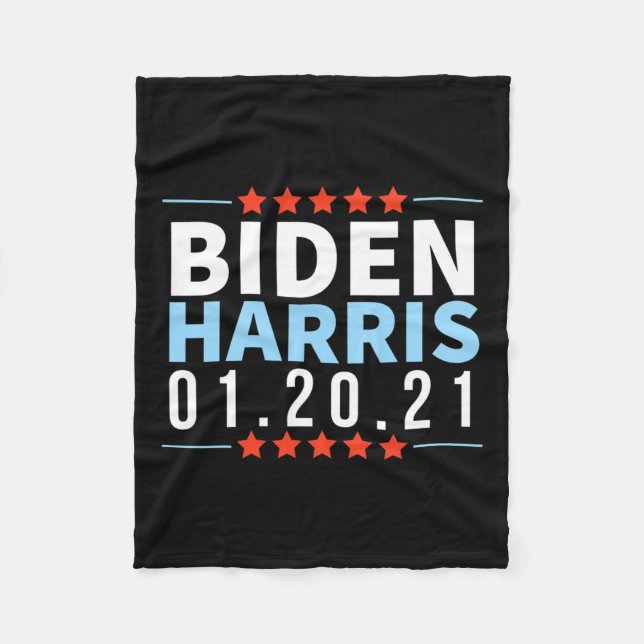 Biden Harris im Januar 2021 Wahlsieg Inaugur Fleecedecke (Vorderseite)
